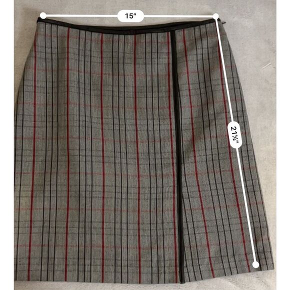 Women’s Vintage Plaid Midi Knee Length Skirt 14 - Picture 5 of 7